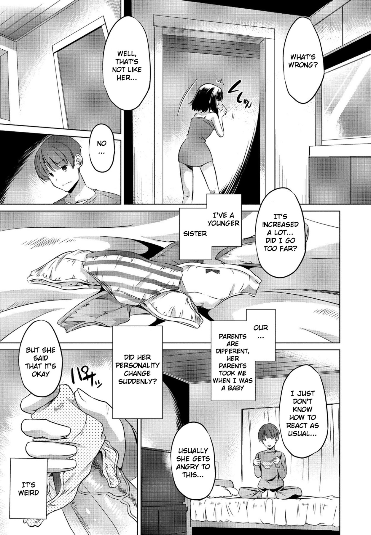 Hentai Manga Comic-You Think It's Okay To Use My Panties Because I'm Your Sister!?-Read-3